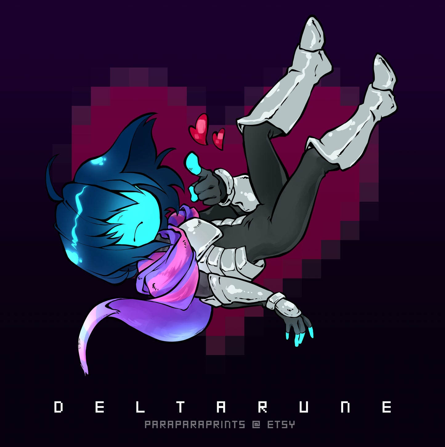 Deltarune 2.5" Double-Sided Keychains - Clear Acrylic Charms