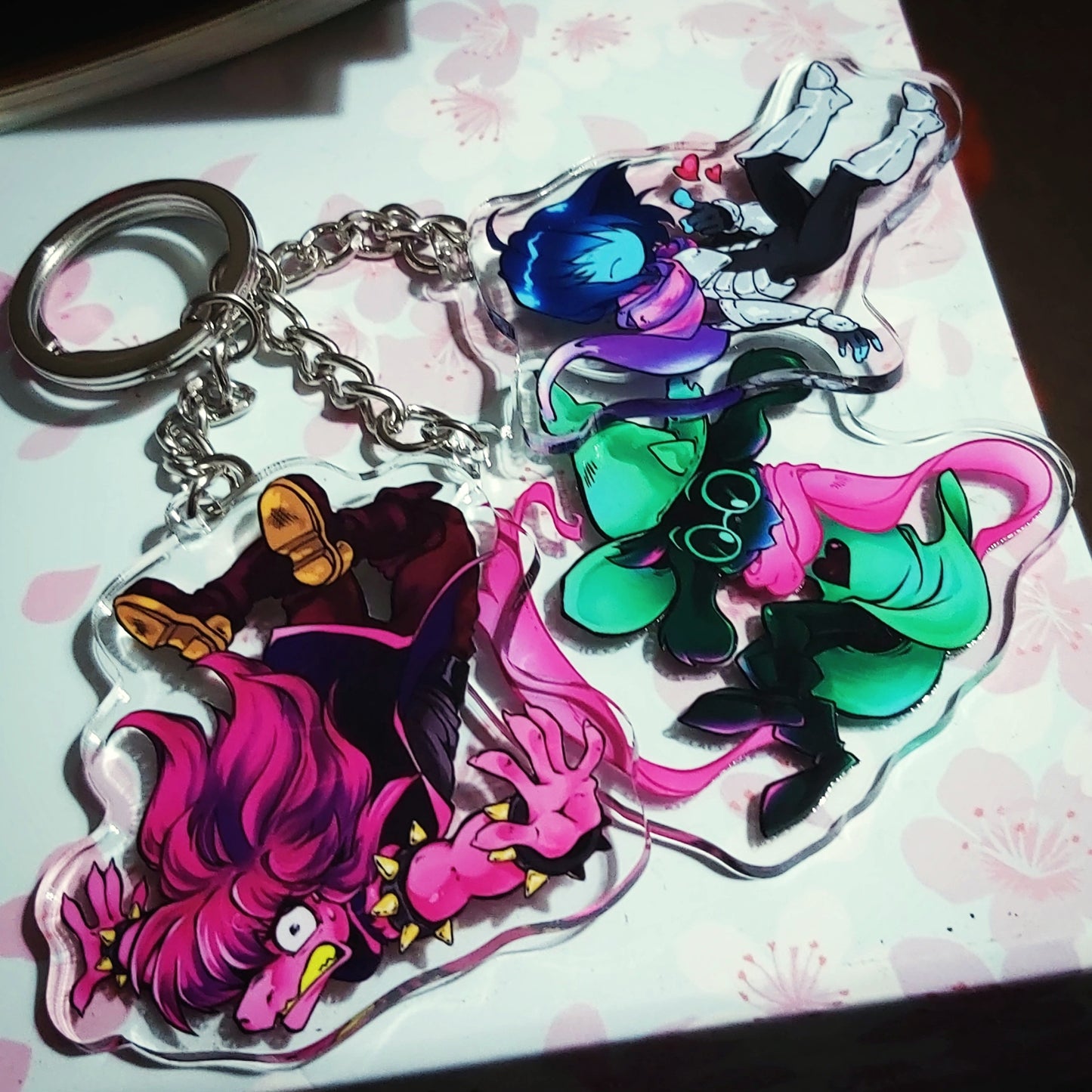Deltarune 2.5" Double-Sided Keychains - Clear Acrylic Charms