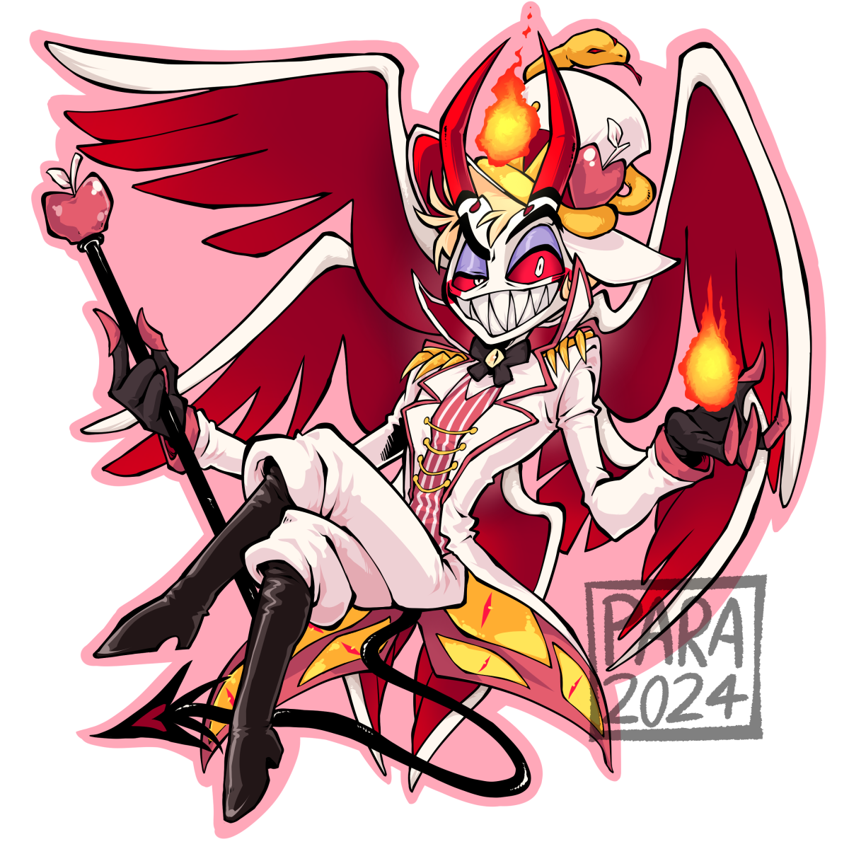 Hazbin Hotel Stickers - 3 inch - Vinyl Coated
