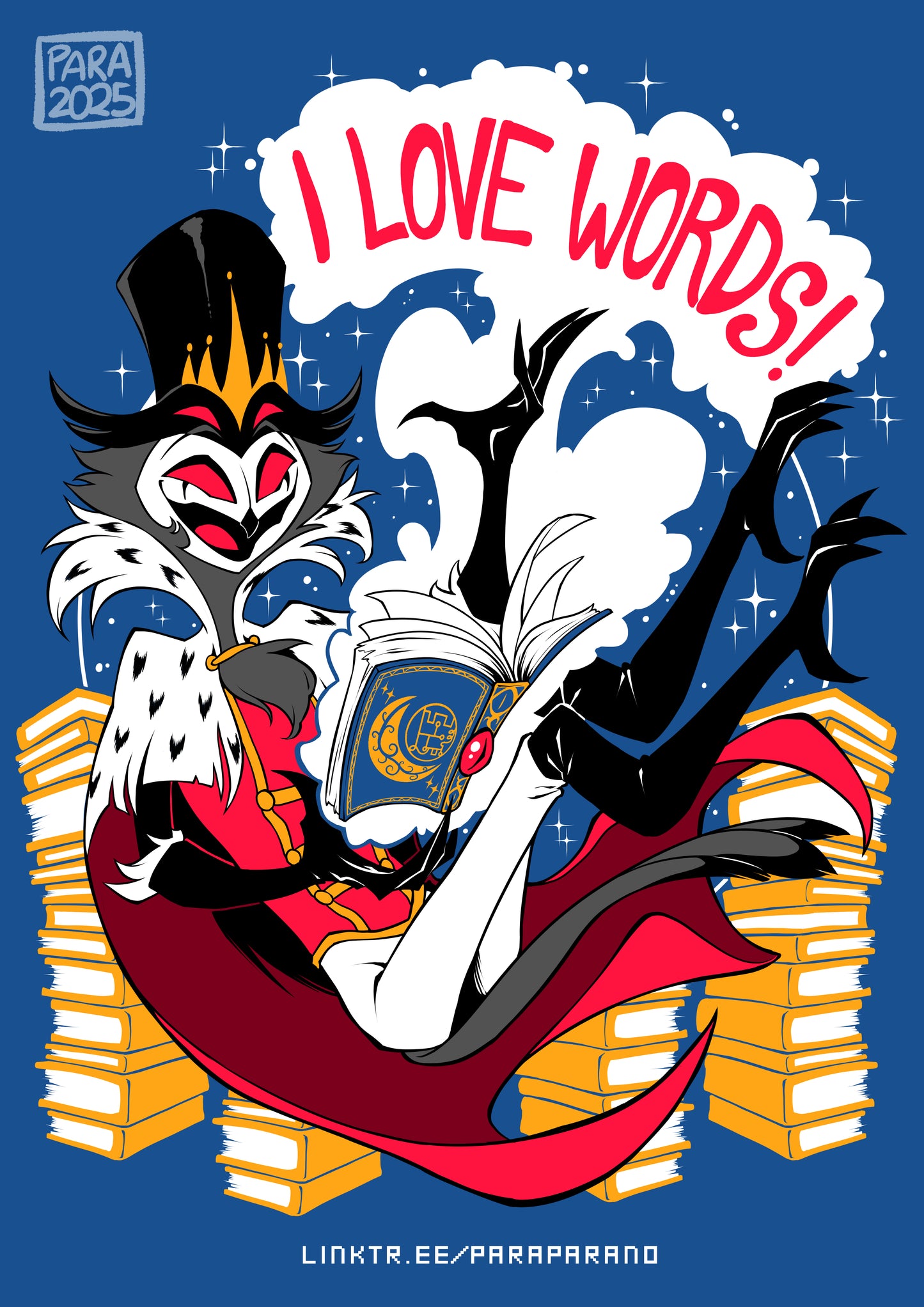 I Love Words - Stolas T-Shirt - HELLUVA BOSS