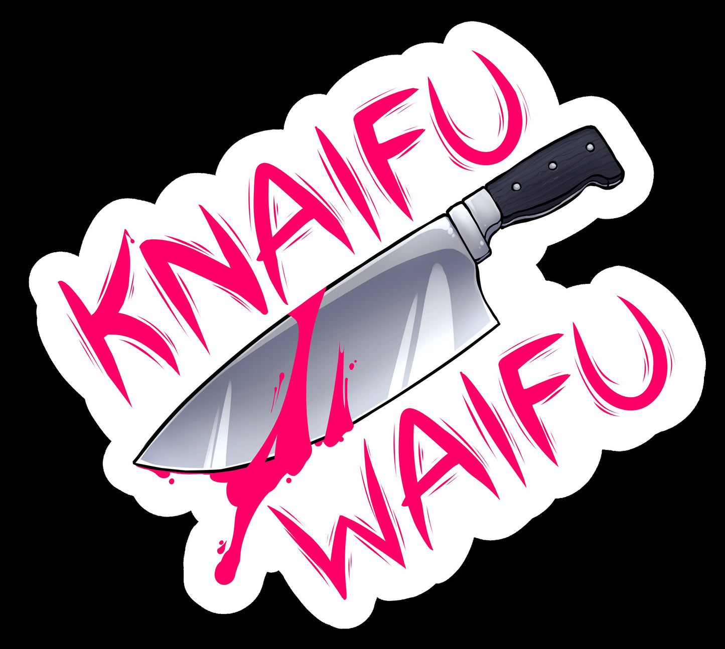Knaifu Waifu Wooden Pins 40mm