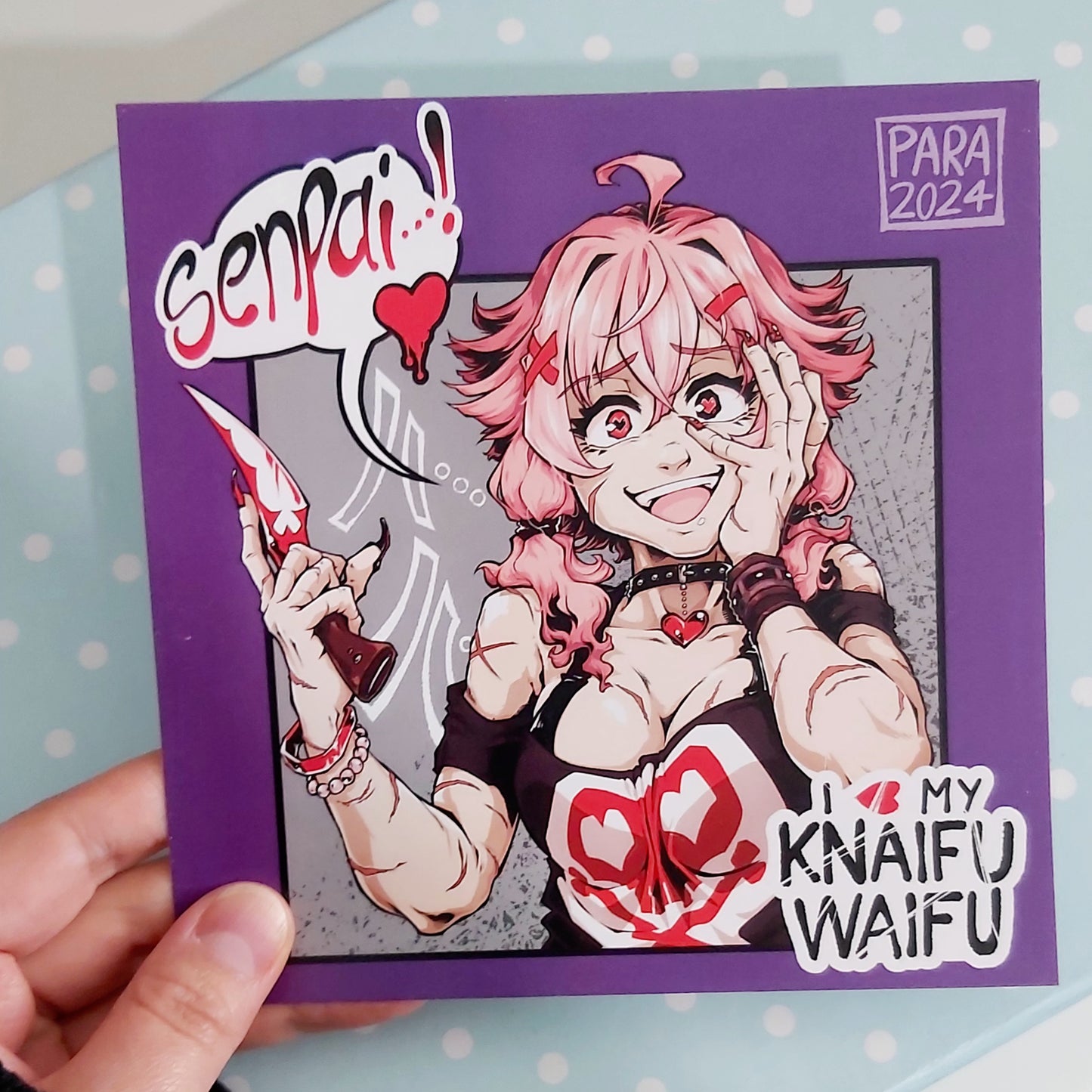Knaifu Waifu Mini Print 148mm x 148mm