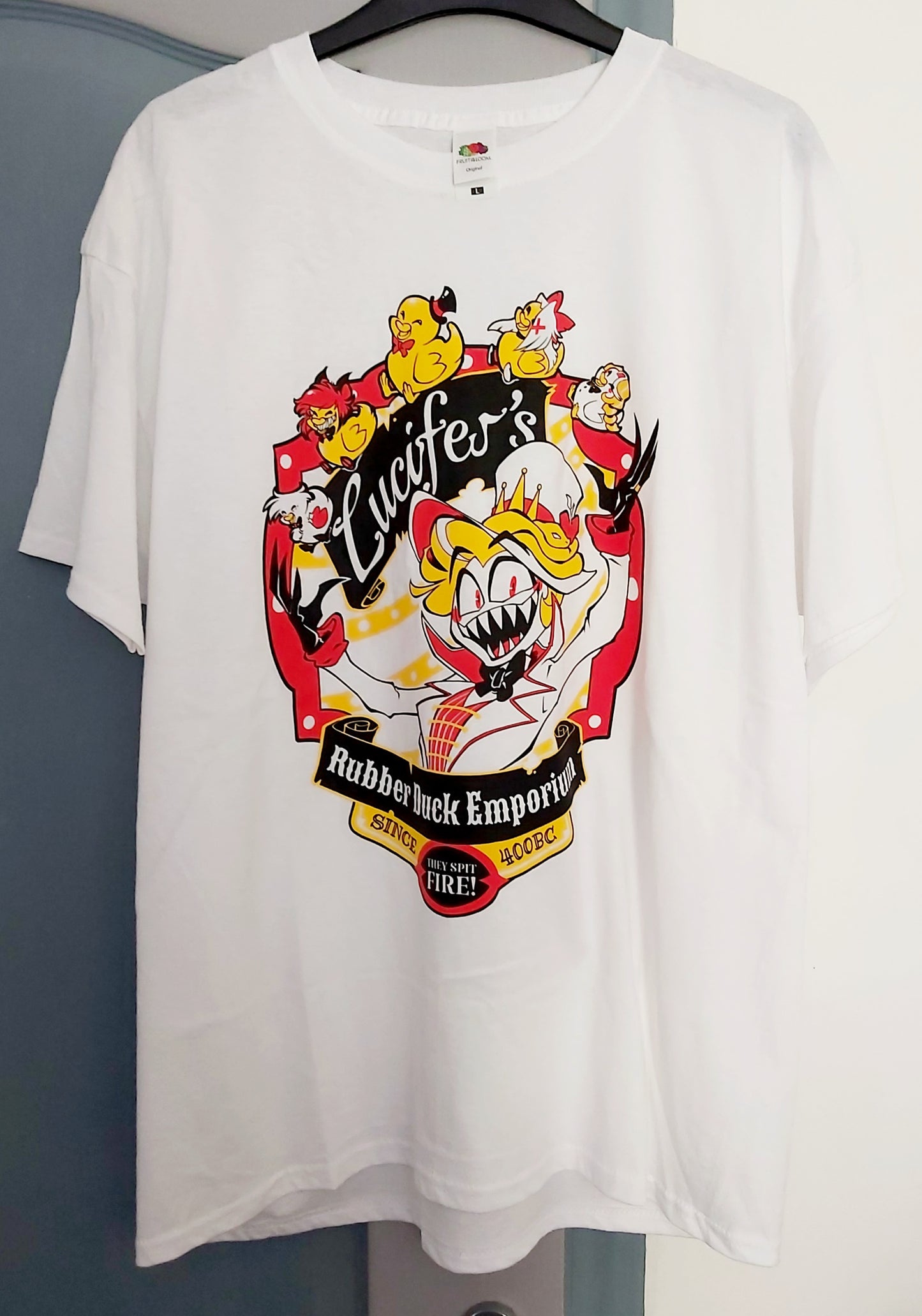 T-Shirt - Lucifer's Rubber Duck Emporium - HAZBIN HOTEL