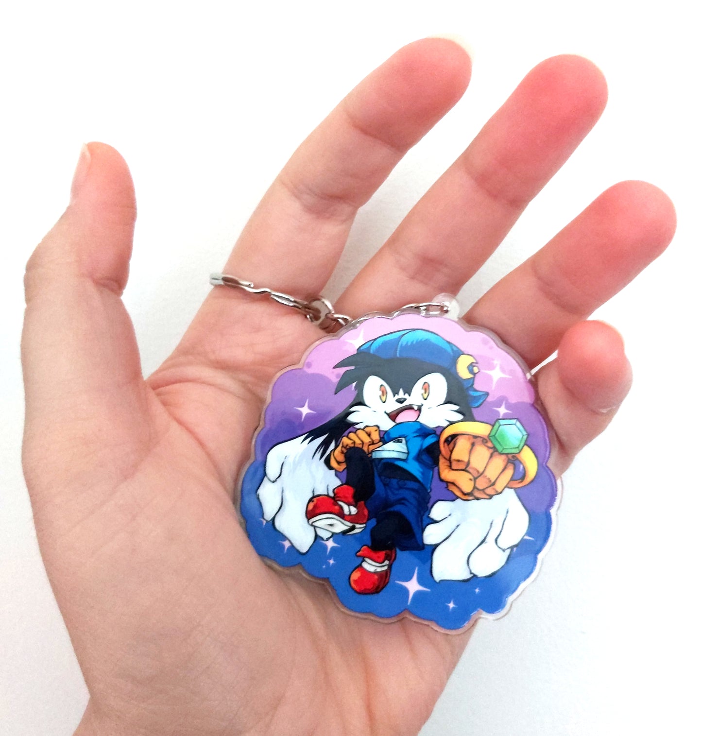 Phantasy Cat 2.5" Double-sided Charms Clear Acrylic