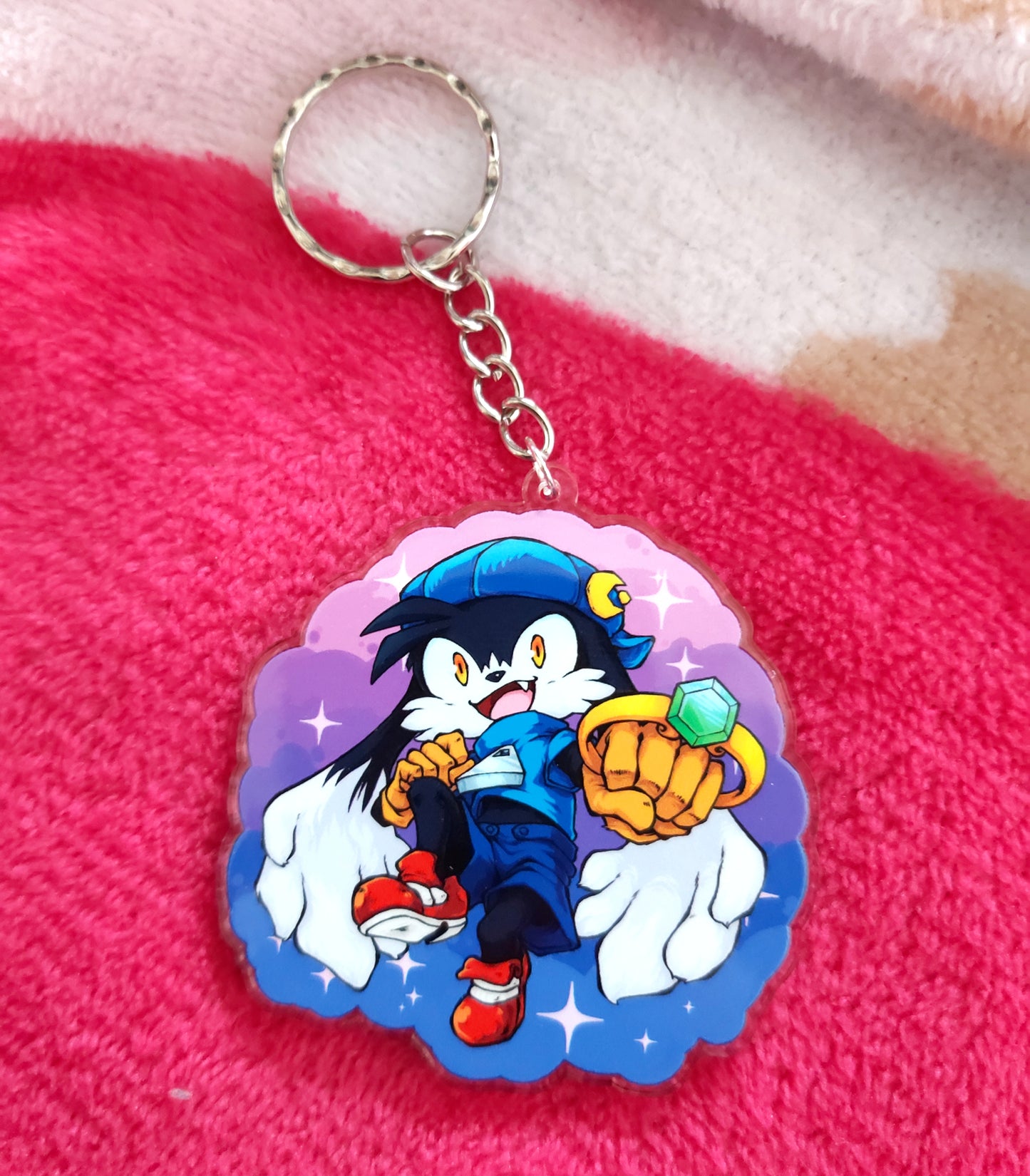 Phantasy Cat 2.5" Double-sided Charms Clear Acrylic