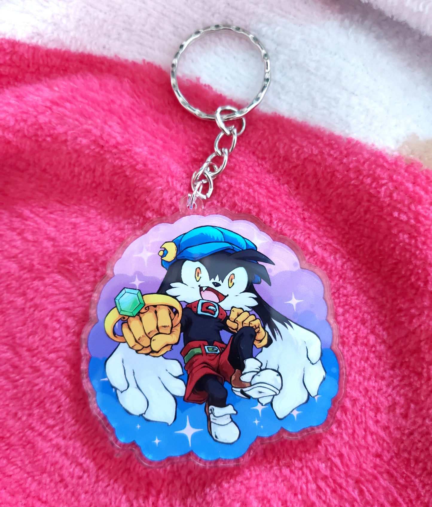 Phantasy Cat 2.5" Double-sided Charms Clear Acrylic