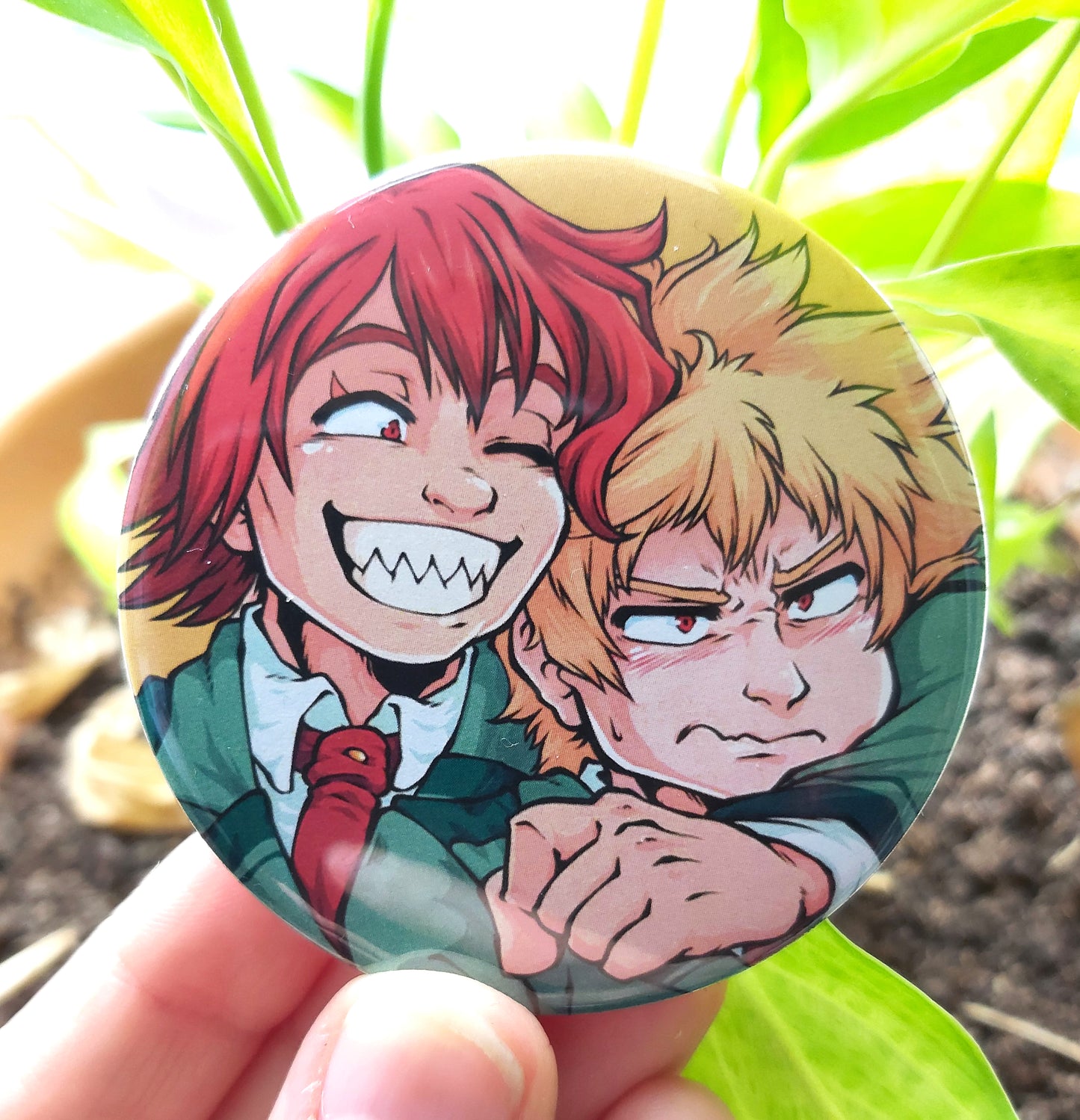 KiriBaku Badge Extra Big Pin 58mm