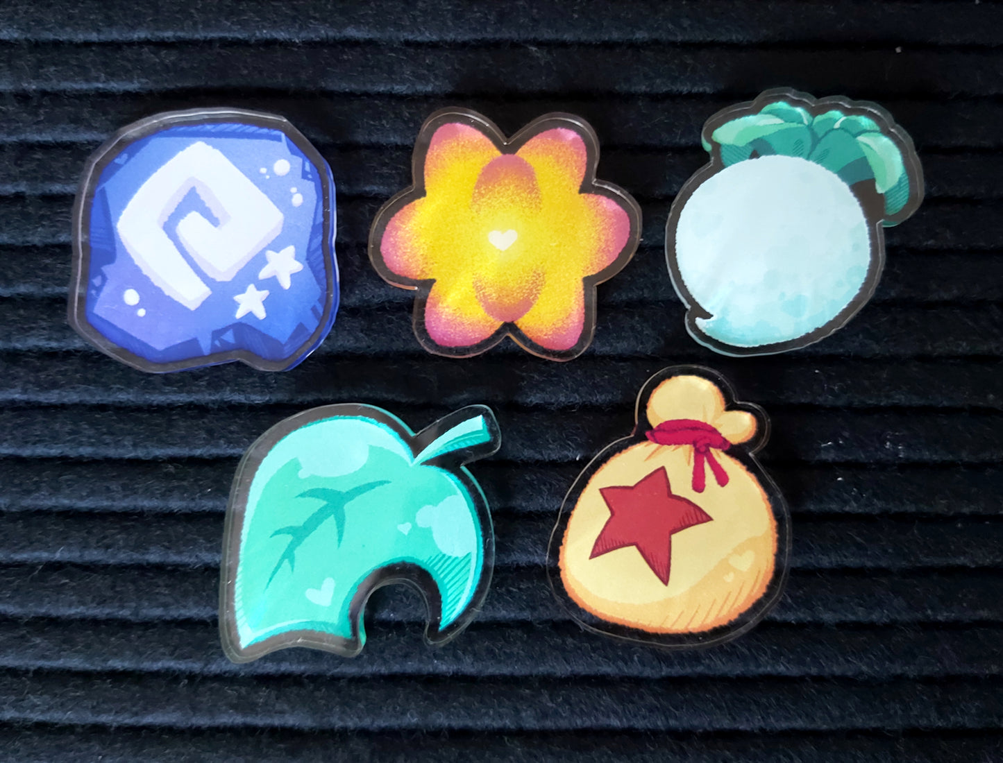 Animal Forest Inspired Acrylic Pins 35mm