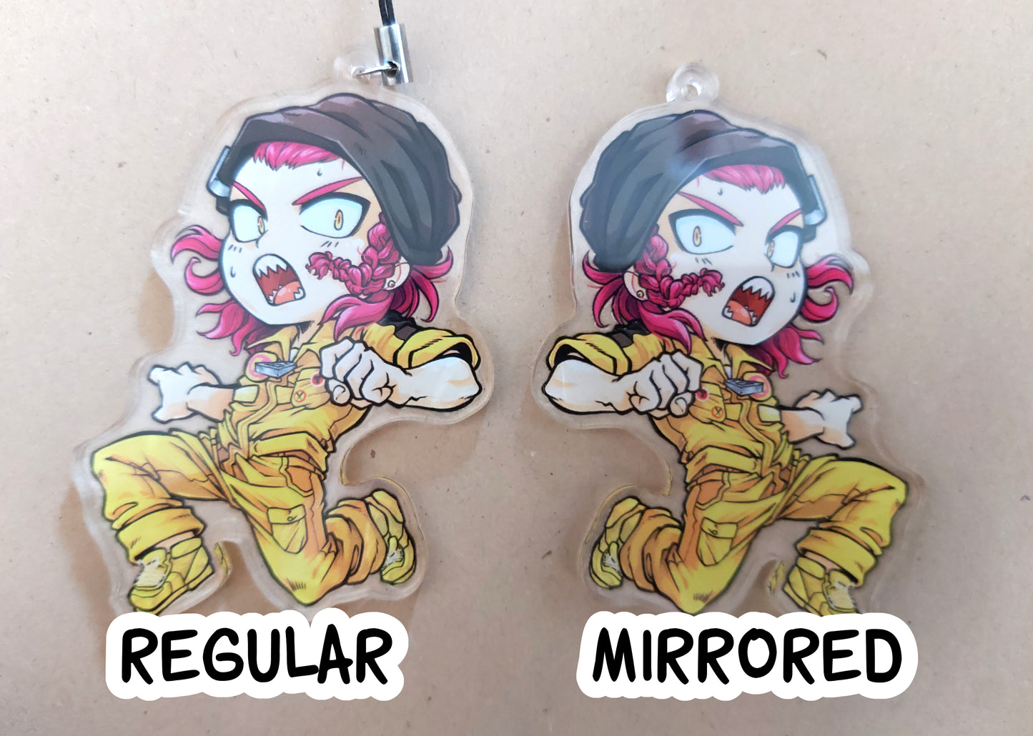 SDR2 Inspired 2.5" Charms Clear Acrylic Keychains