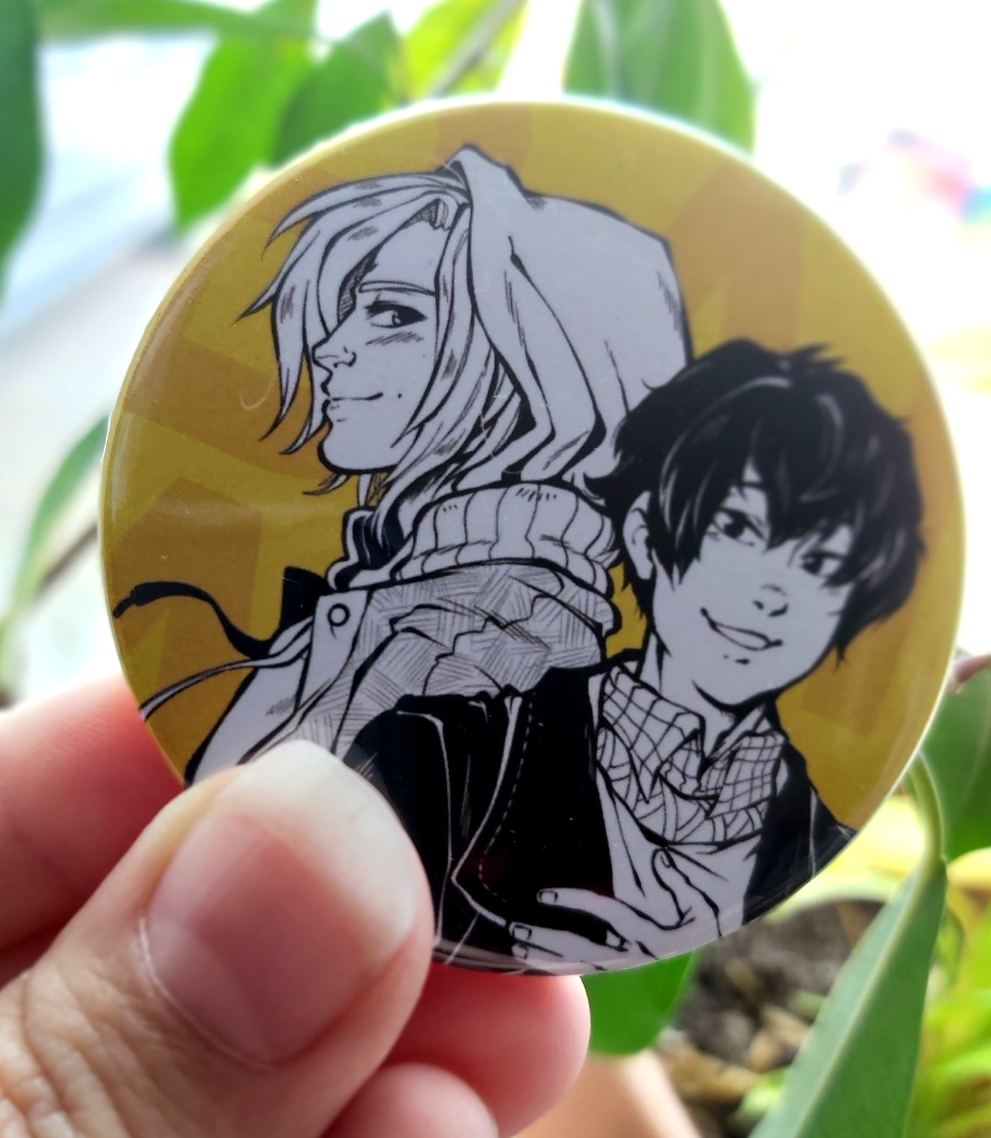 AshEiji Inspired Badge Extra Big Pin 58mm
