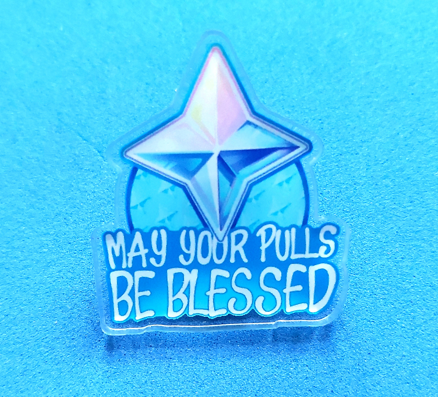 May Your Pulls Be Blessed Genshin Impact Acrylic Pin 35mm