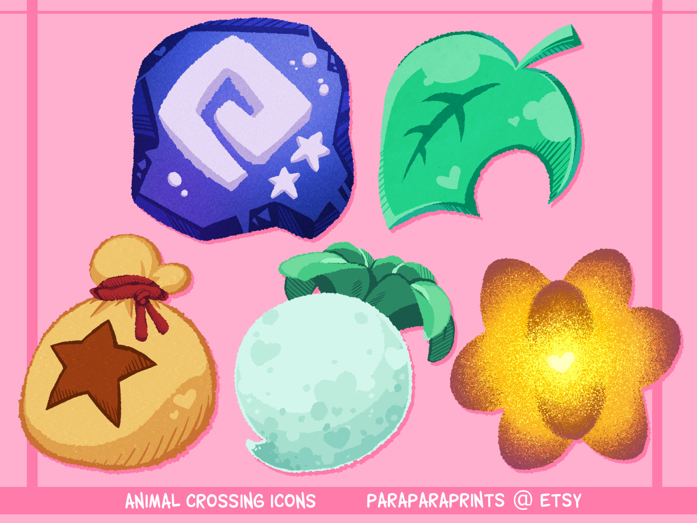 Animal Forest Inspired Acrylic Pins 35mm