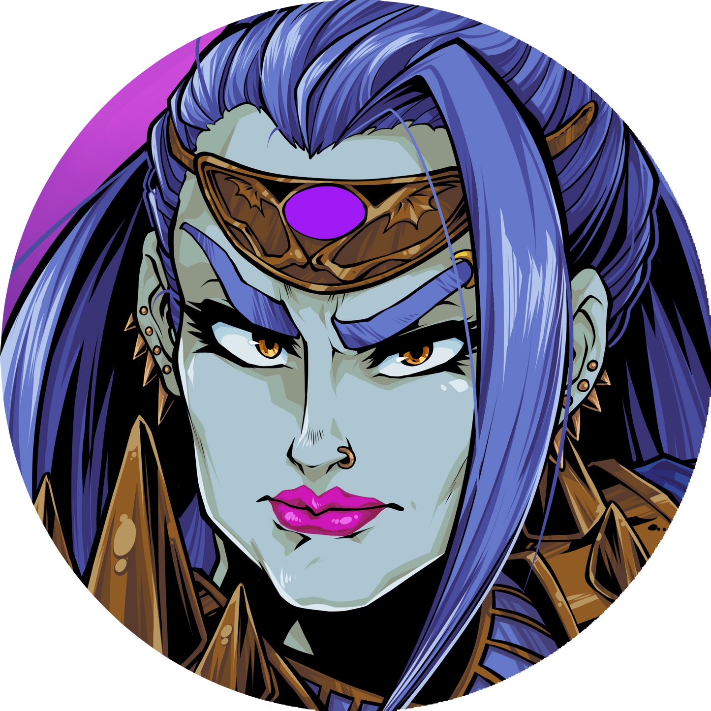 Hades Game Inspired Big Round Stickers 10cm