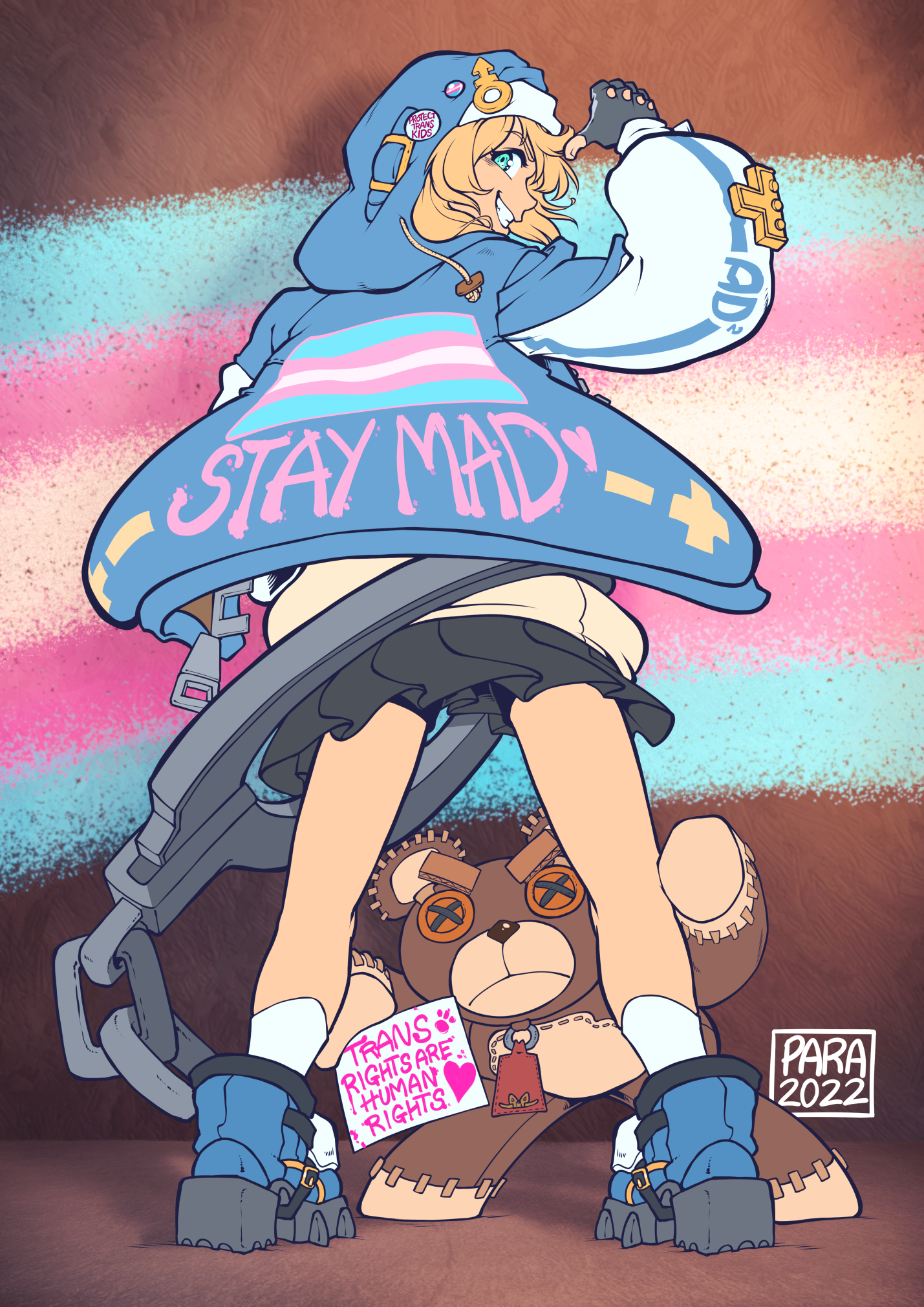 Bridget "Stay Mad" Trans Charity Poster A4 A3 Print