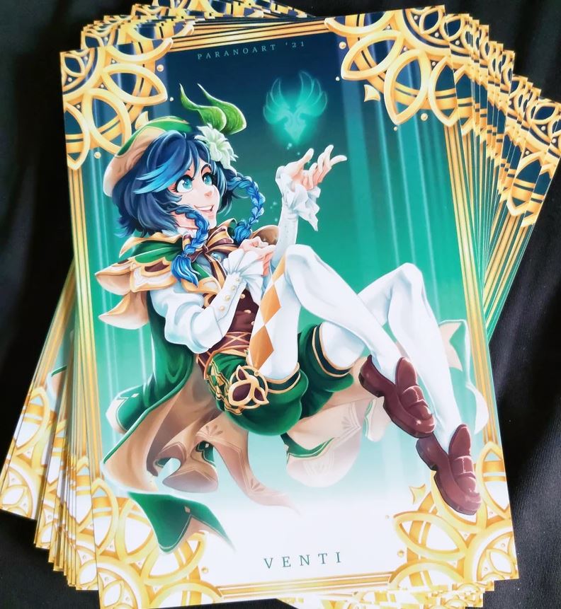 Venti the Bard Poster Print Genshin Impact