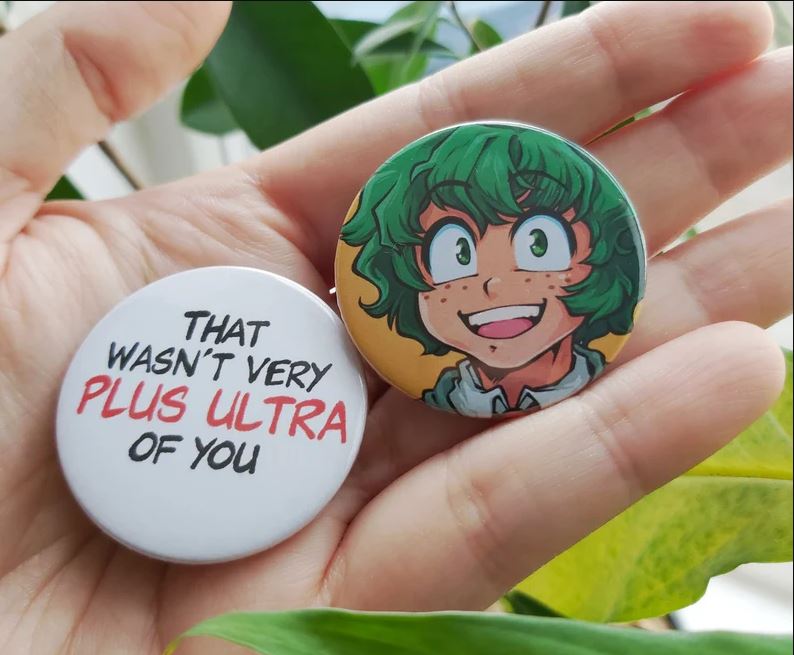 Superhero High School Inspired Pinback Badges Buttons Pins 38mm