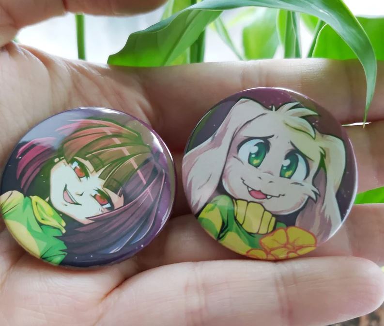 Undertale 1.5" Button Pin Badges