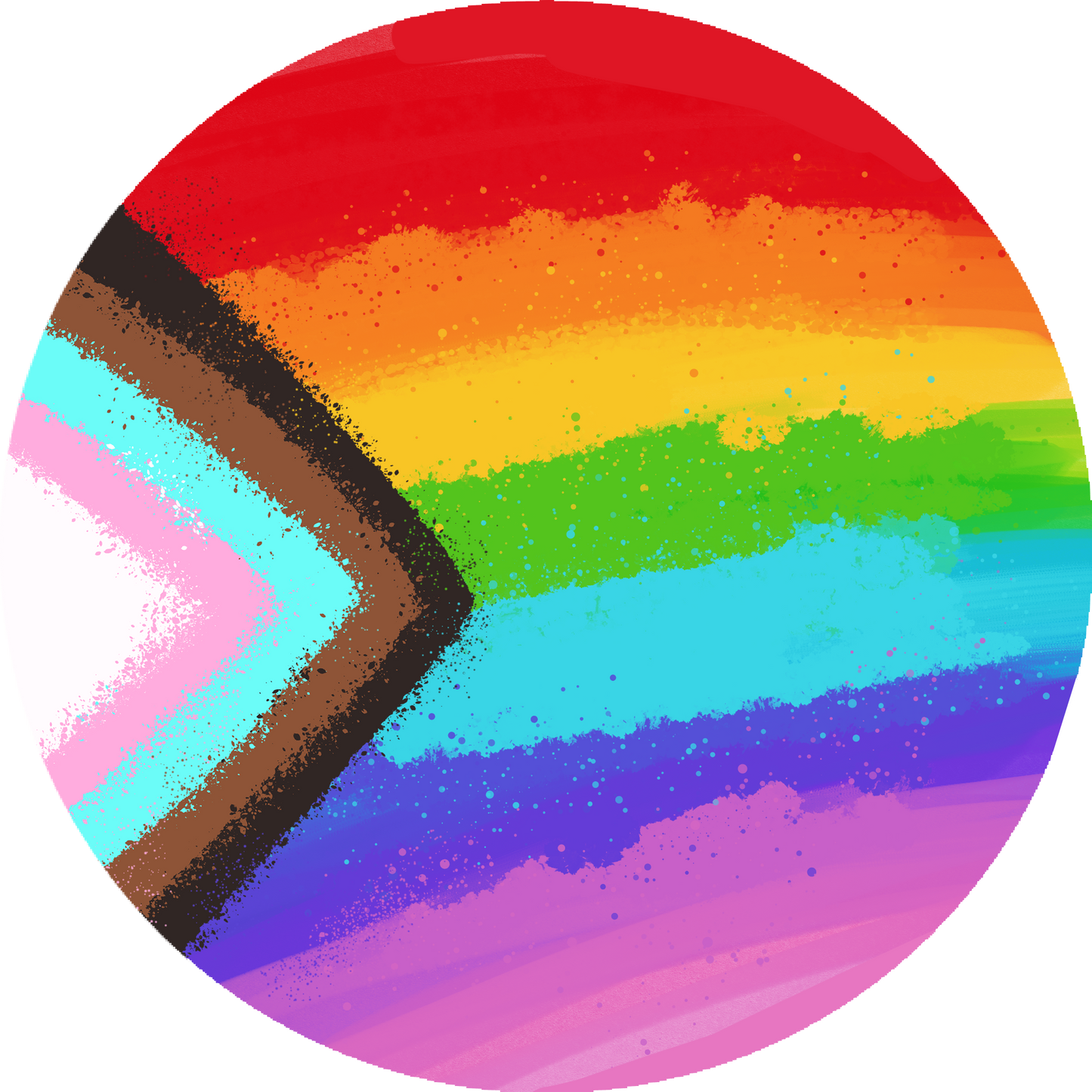 Painterly Pride 1.5" Badge Pins