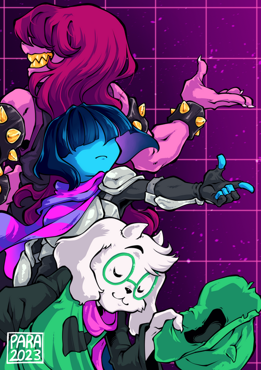 S-Action - Deltarune Print A4 and A3