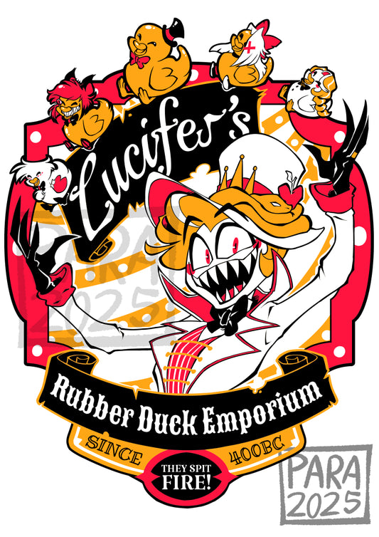 HAZBIN HOTEL Lucifer's Rubber Duck Emporium Mini Prints