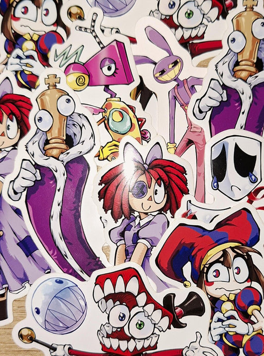 The Amazing Digital Circus - Stickers Waterproof Vinyl 2-3 Inches