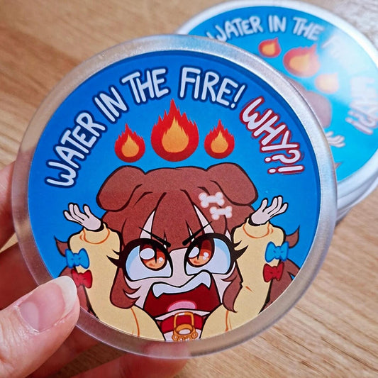 Inugami Korone Coasters - Water in the Fire - Hololive Plastic Coasters