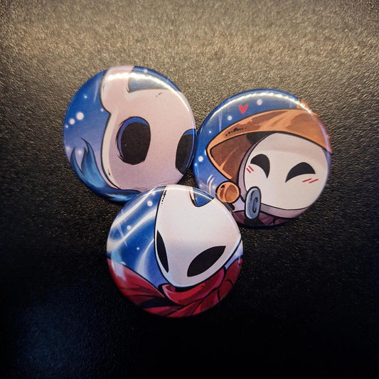 Hollow Knight Silksong Pinback Badges - 38mm