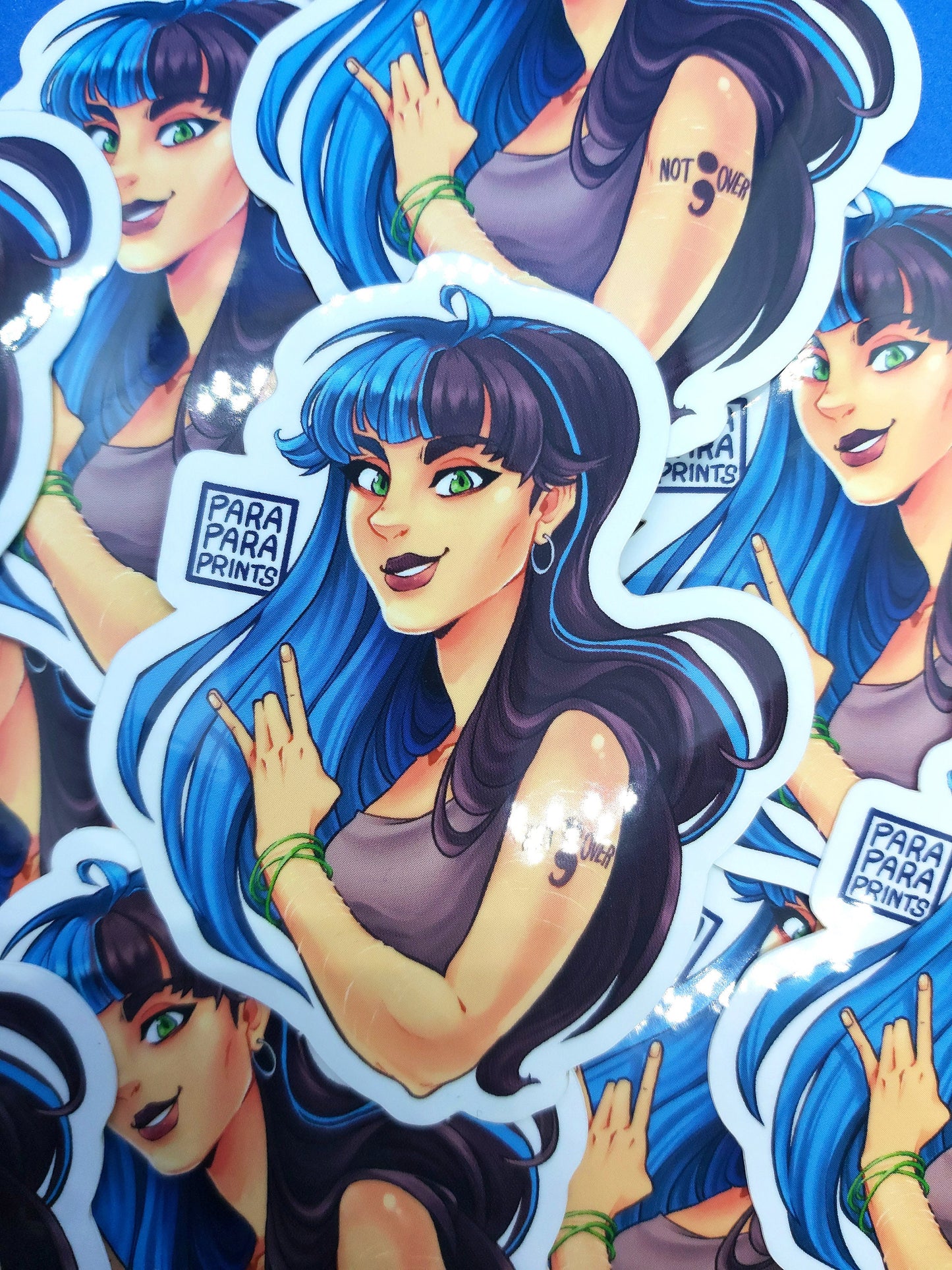 Not Over 2" Sticker - Original Art