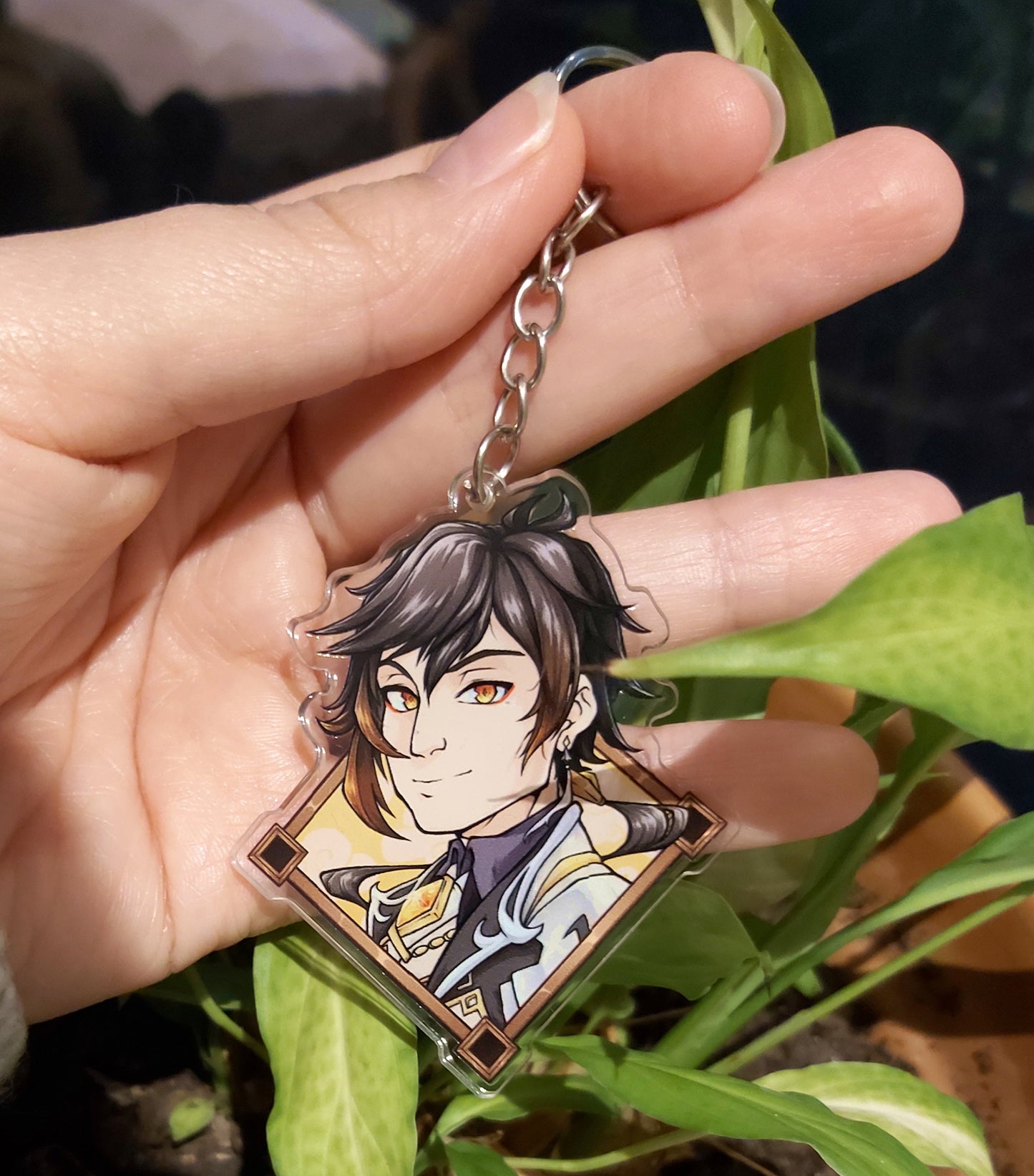 Genshin Impact Customisable Vision Charms Clear Acrylic 2 - 2.5 inches