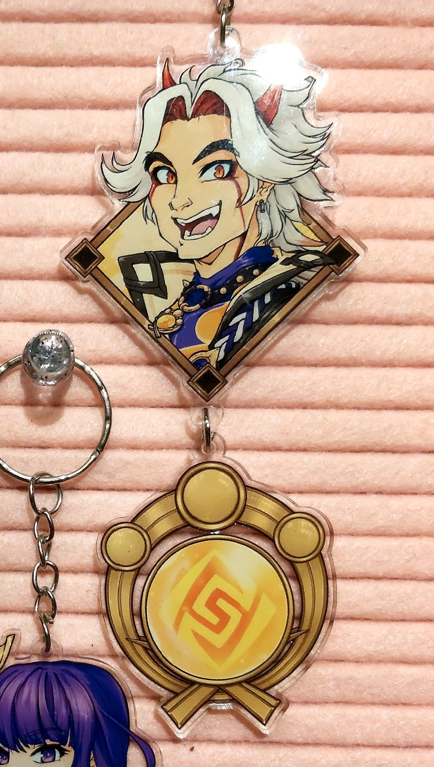 Genshin Impact Customisable Vision Charms Clear Acrylic 2 - 2.5 inches