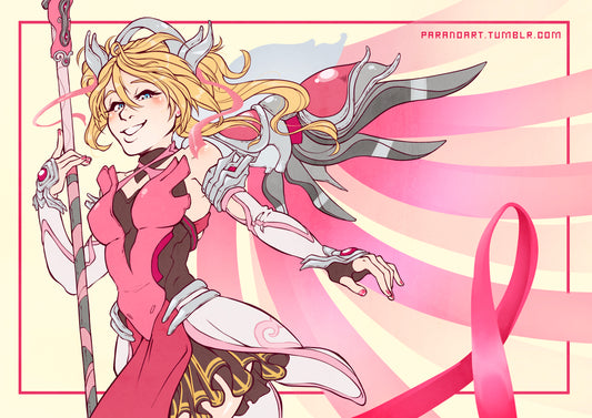 Merciful Pink Angel Poster