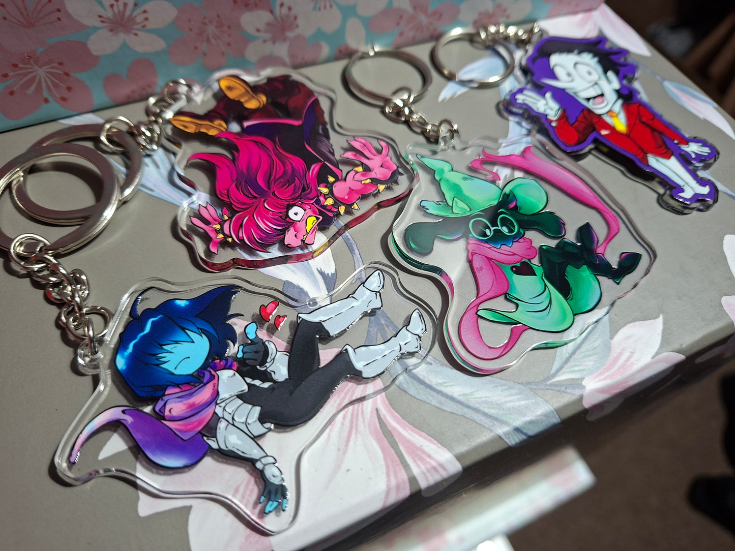 Deltarune 2.5" Double-Sided Keychains - Clear Acrylic Charms