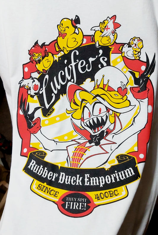 T-Shirt - Lucifer's Rubber Duck Emporium - HAZBIN HOTEL