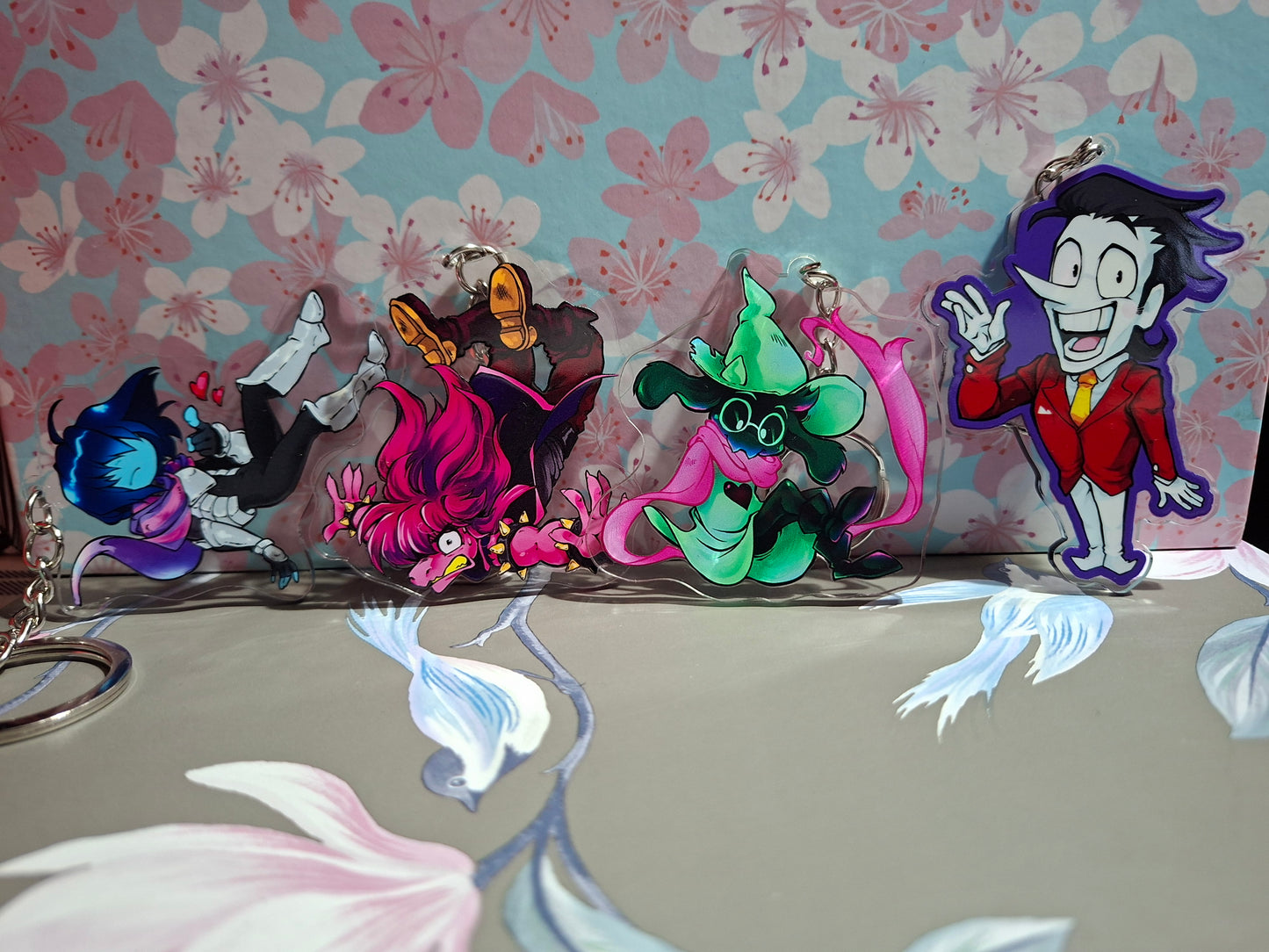 Deltarune 2.5" Double-Sided Keychains - Clear Acrylic Charms