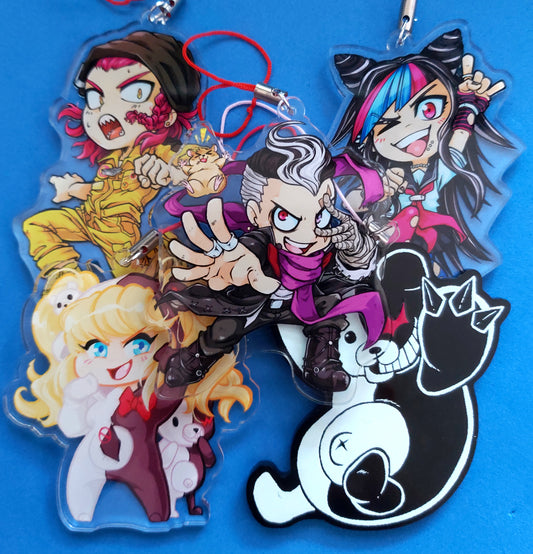 SDR2 Inspired 2.5" Charms Clear Acrylic Keychains