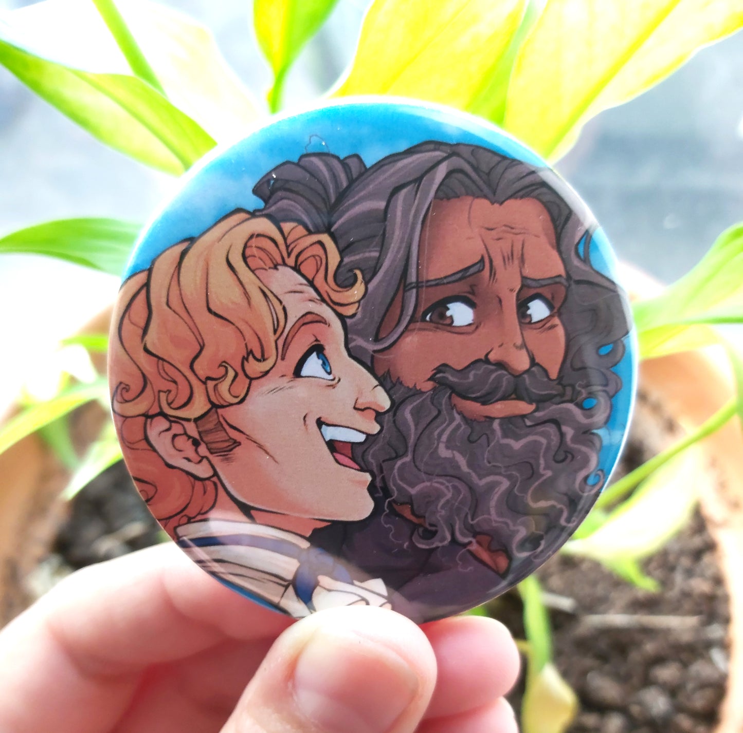 GentleBeard Inspired Badge Extra Big Pin 58mm