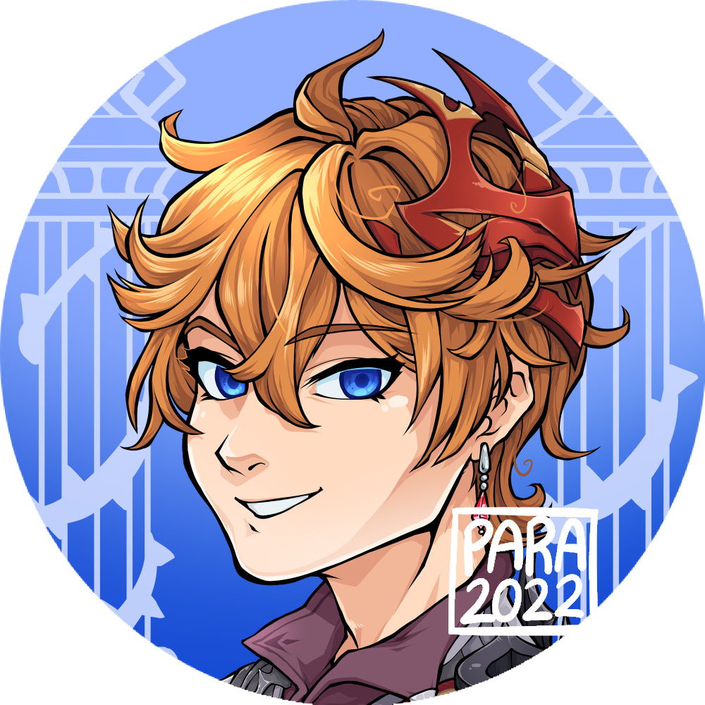 Genshin Impact 38mm Pin Badges