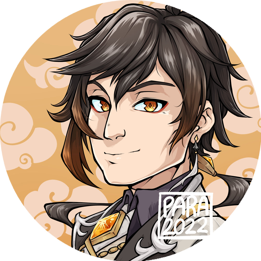 Genshin Impact 38mm Pin Badges