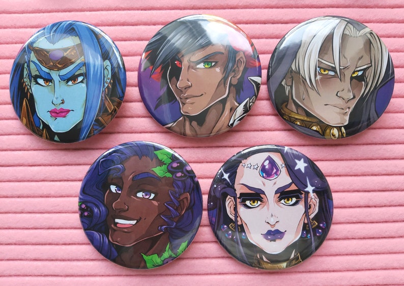 Hades Big Badges 58mm Pins