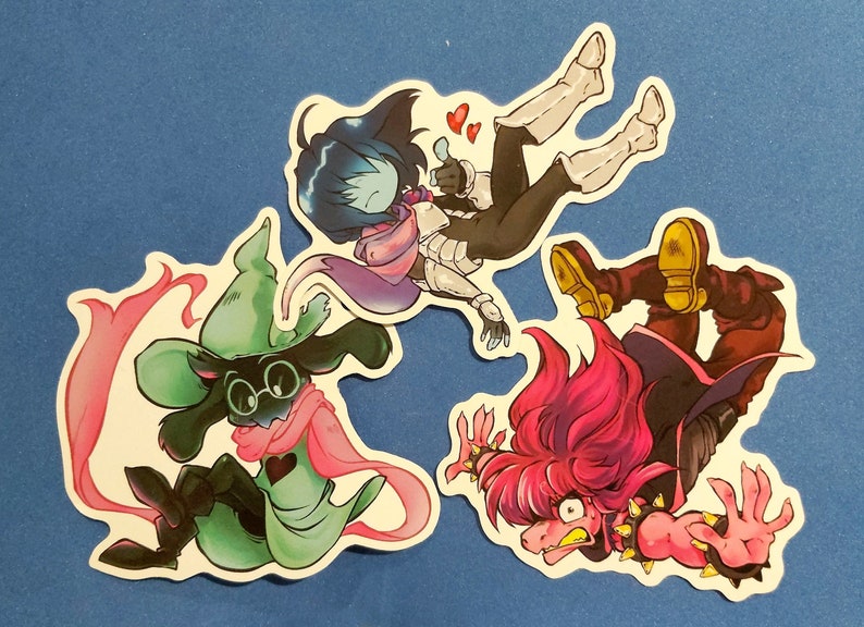Deltarune Stickers Waterproof Vinyl 2-3 Inches