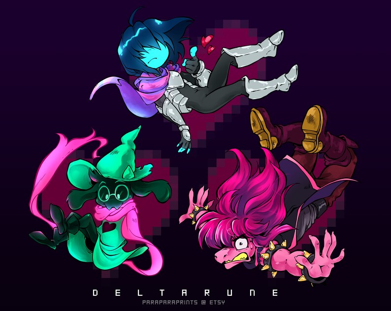 Deltarune Stickers Waterproof Vinyl 2-3 Inches