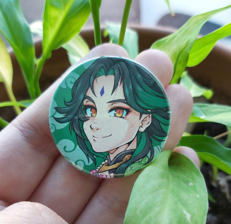 Genshin Impact 38mm Pin Badges
